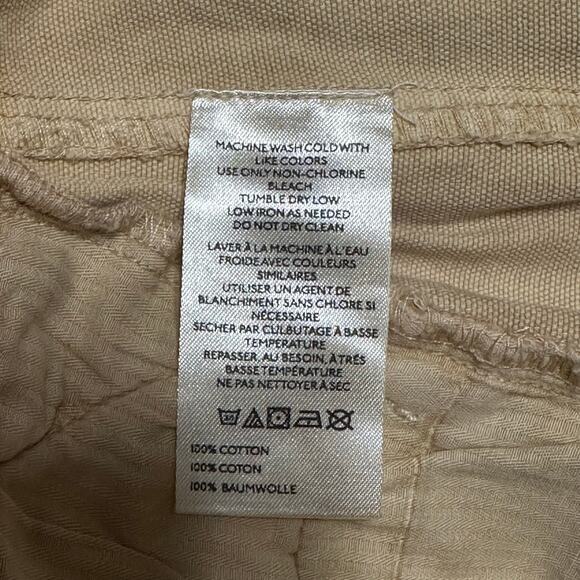 FREE PEOPLE Sz 6 All Yours Micro Mini Shorts Khaki Neutral Brown Utility Cargo - Picture 4 of 5